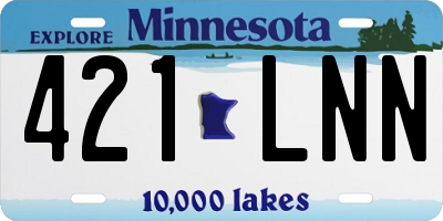 MN license plate 421LNN