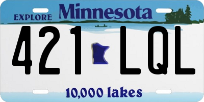 MN license plate 421LQL