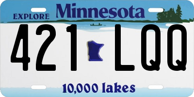 MN license plate 421LQQ