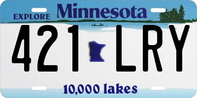 MN license plate 421LRY