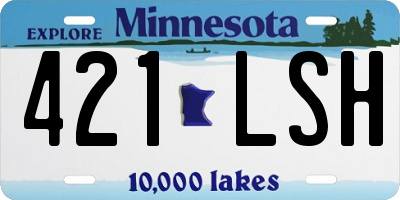 MN license plate 421LSH