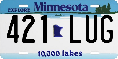 MN license plate 421LUG