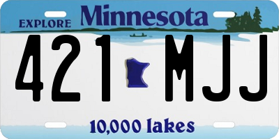 MN license plate 421MJJ