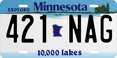 MN license plate 421NAG