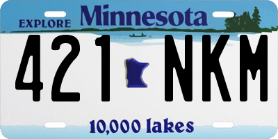 MN license plate 421NKM