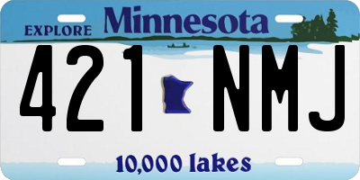 MN license plate 421NMJ