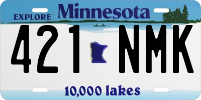 MN license plate 421NMK