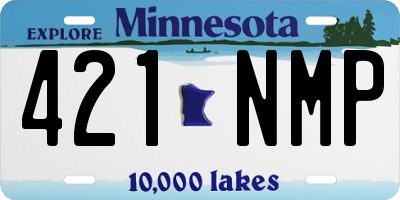 MN license plate 421NMP