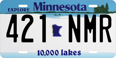 MN license plate 421NMR