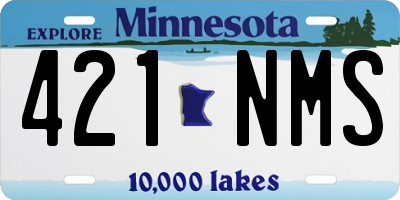 MN license plate 421NMS