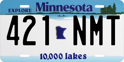 MN license plate 421NMT