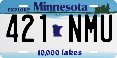 MN license plate 421NMU