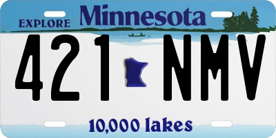 MN license plate 421NMV