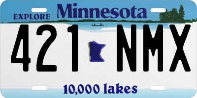 MN license plate 421NMX