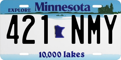 MN license plate 421NMY