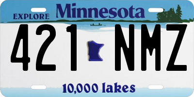MN license plate 421NMZ