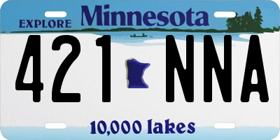 MN license plate 421NNA