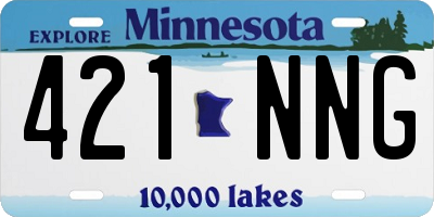 MN license plate 421NNG