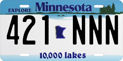 MN license plate 421NNN