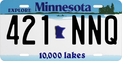 MN license plate 421NNQ