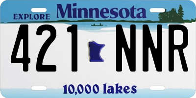 MN license plate 421NNR