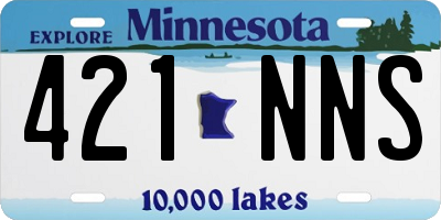 MN license plate 421NNS