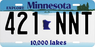 MN license plate 421NNT
