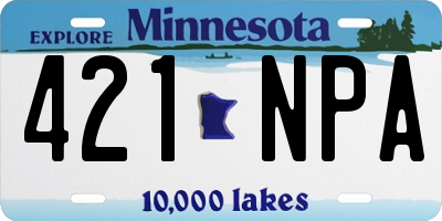 MN license plate 421NPA
