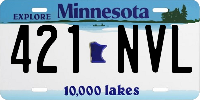 MN license plate 421NVL
