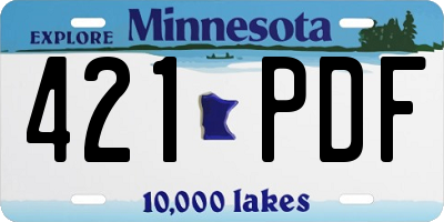 MN license plate 421PDF