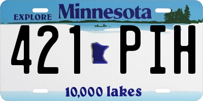 MN license plate 421PIH