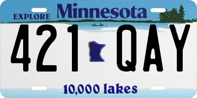 MN license plate 421QAY