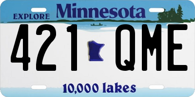 MN license plate 421QME