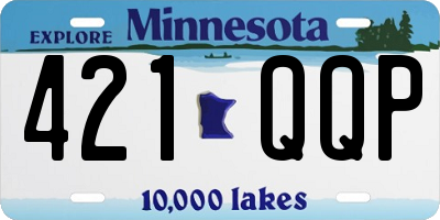 MN license plate 421QQP