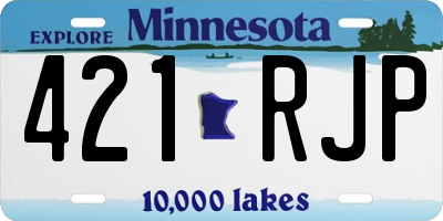 MN license plate 421RJP
