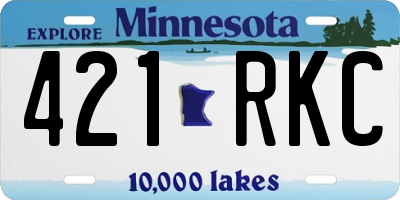 MN license plate 421RKC