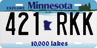 MN license plate 421RKK