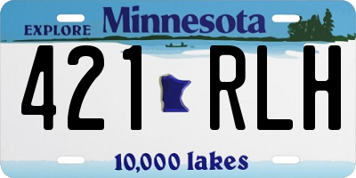 MN license plate 421RLH