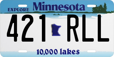 MN license plate 421RLL
