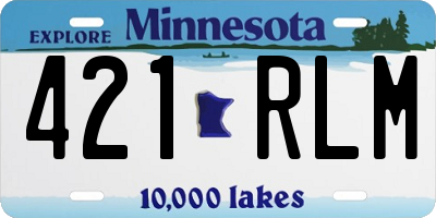 MN license plate 421RLM