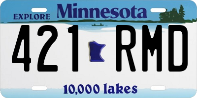 MN license plate 421RMD