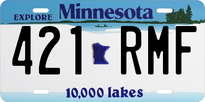 MN license plate 421RMF