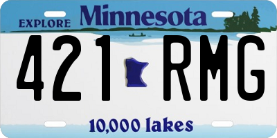 MN license plate 421RMG