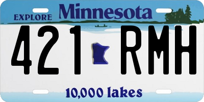 MN license plate 421RMH
