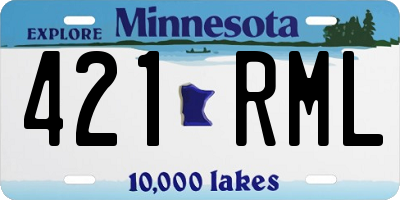 MN license plate 421RML