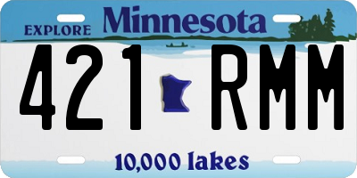 MN license plate 421RMM