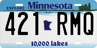 MN license plate 421RMQ