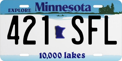 MN license plate 421SFL