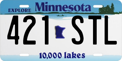 MN license plate 421STL