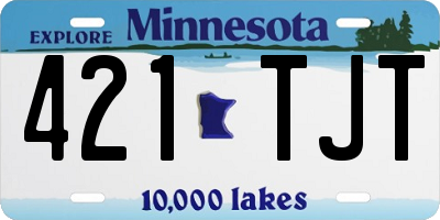 MN license plate 421TJT
